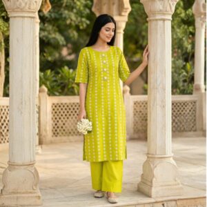 Lawn Fabric Medium & Large Size 2 pice