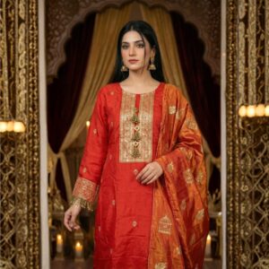 Lawn Fabric Medium & Large Size 3 pice