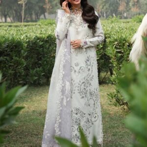 3 Piece Stitched Dress with Appliqué Work Shirt & Dual Shade Dupatta